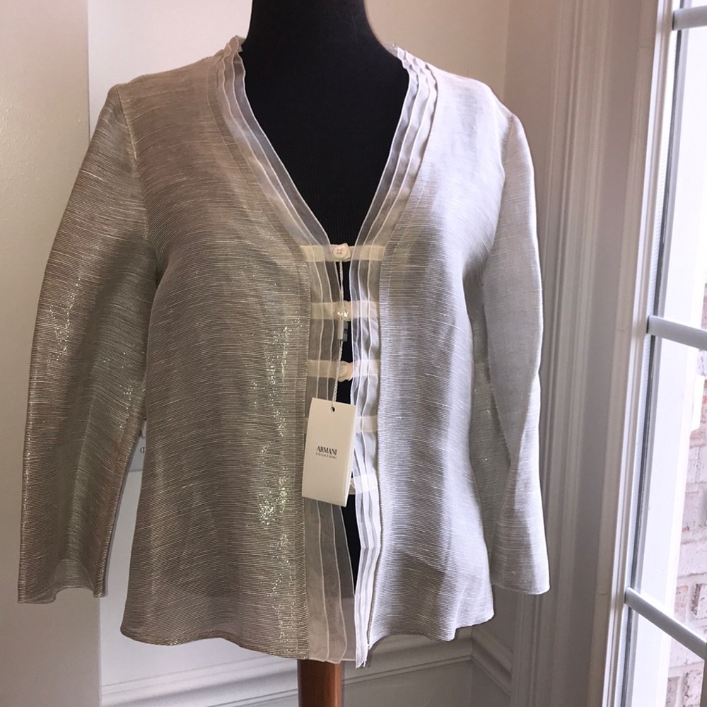 NWT Armani Collezioni Transparent Jacket - Picture 4 of 11